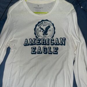 American eagle Long sleeve Large white shirt